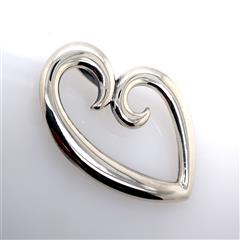 James Avery Mother's Love Heart Sterling Silver Pendant